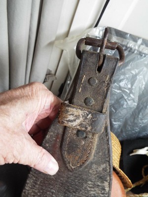 Selle de cheval années 1800 équitation cuir sangle RCA DE MONTANA 32 LONG | eBay