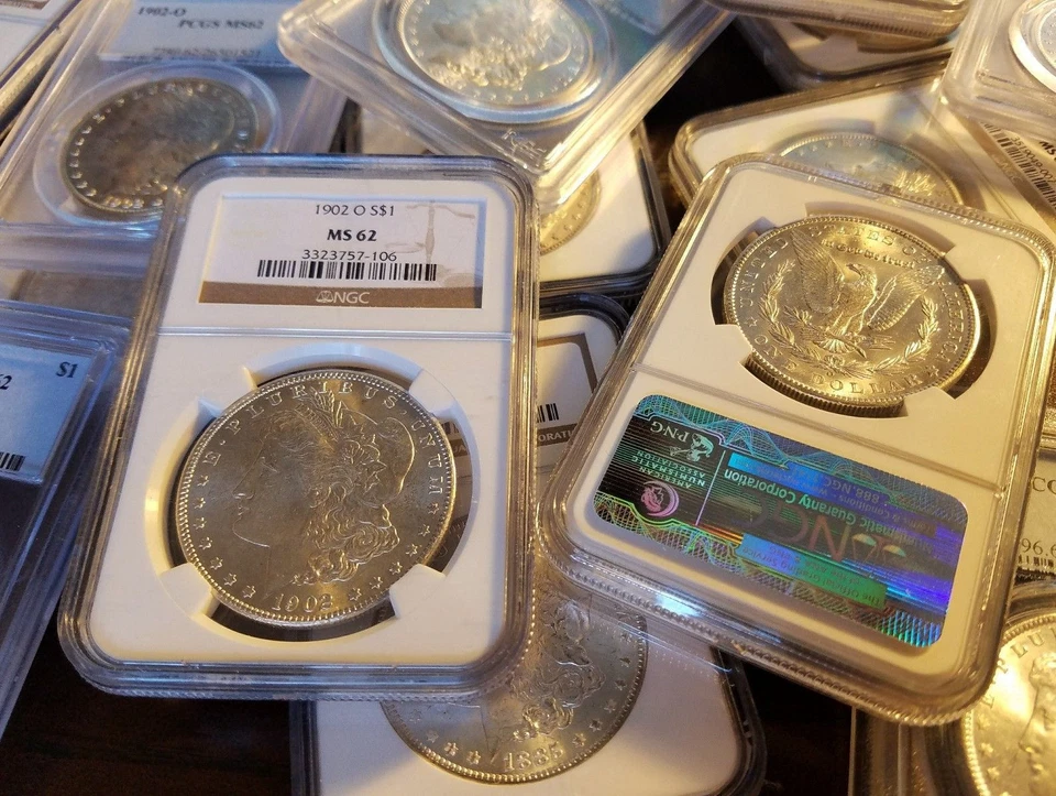 ✯1878-1904 Morgan Silver Dollar P,S,O ✯ 1x PCGS/NGC Graded From Estate Coin Lot✯ - Image 3 of 3