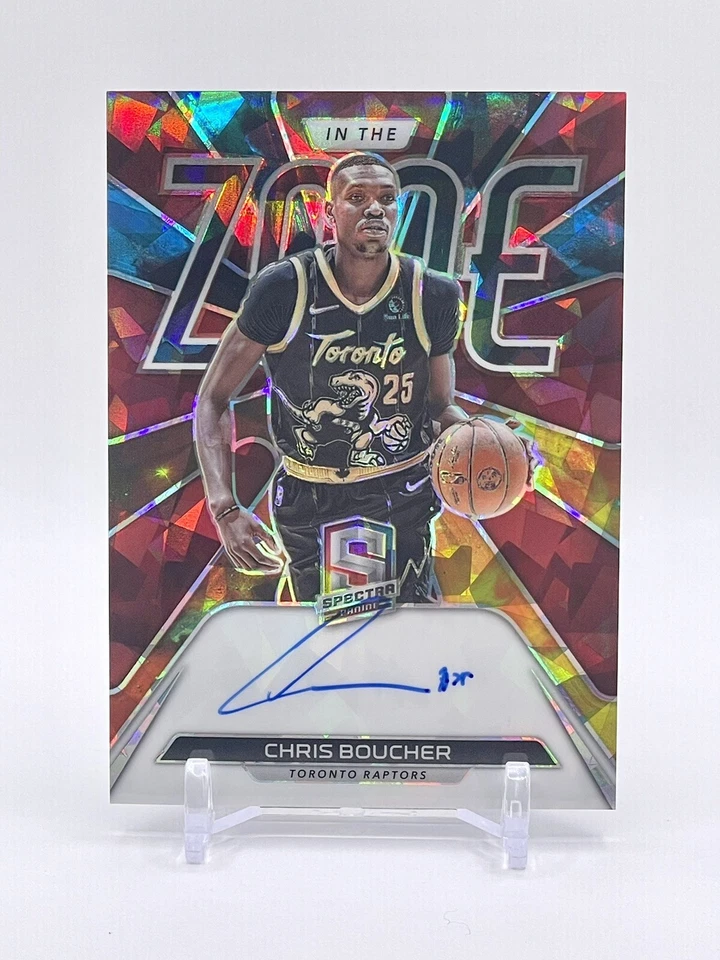 2021-22 Spectra Chris Boucher #UTZ-CBO In The Zone Autographs Astral Prizm /49 - Image 3 of 4