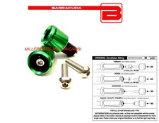 BARRACUDA UNIVERSAL GREEN ERGAL COUNTERWEIGHTS for ALL SUZUKI motorcycles