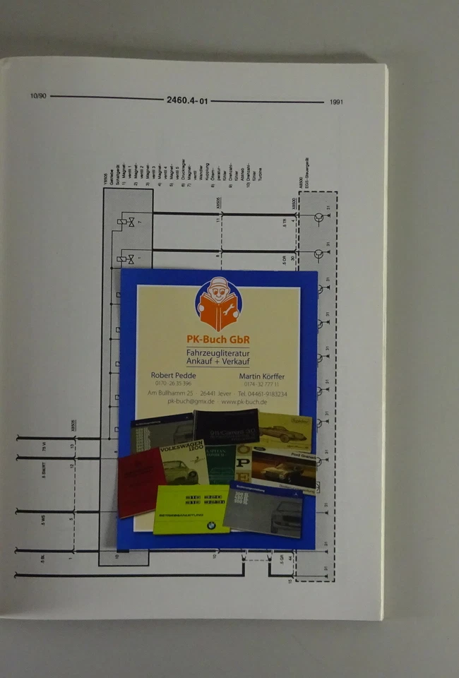 Diagramas de Cableado BMW 5er E34 Transmisión 5HP18 / Instrumento / Dwa III Pie - Imagen 3 de 4
