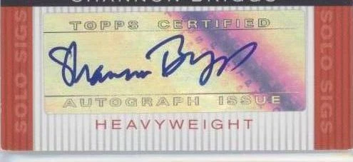 2008 Topps Co-Signers - Shannon Briggs #SS-SB