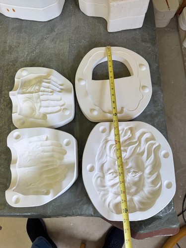 VINTAGE KIMPLE/CREATIVE PARADISE CERAMIC MOLD #3486/#3487 WINTER MAN - Picture 11 of 12