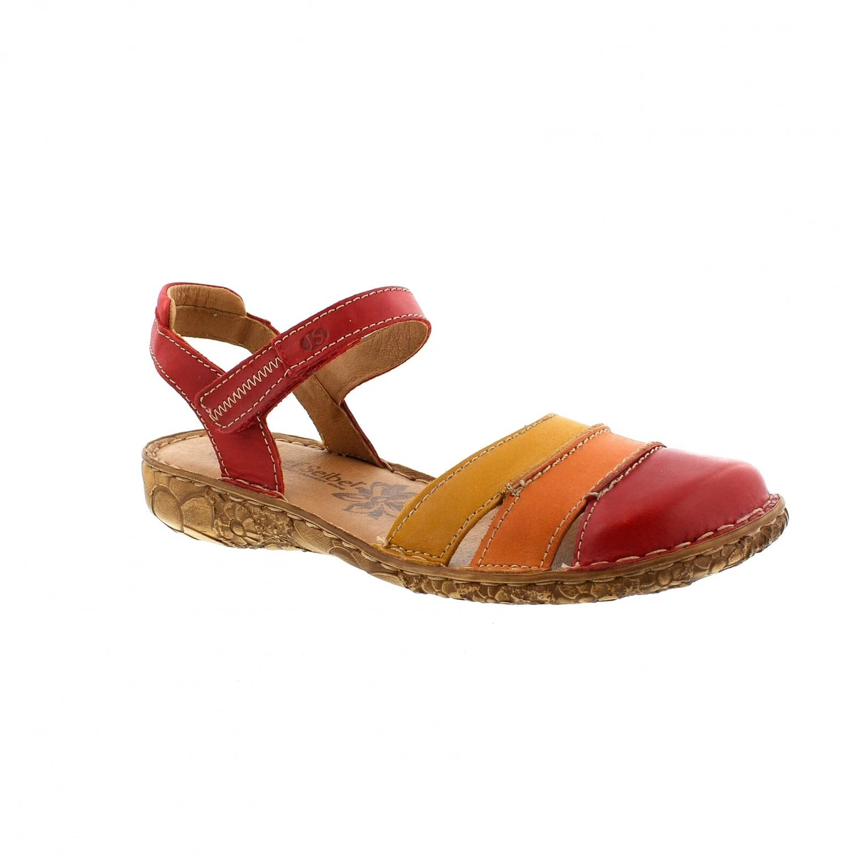 Josef Seibel Rosalie Red Orange Woman Girls Sandals UK 4.5 EUR 37