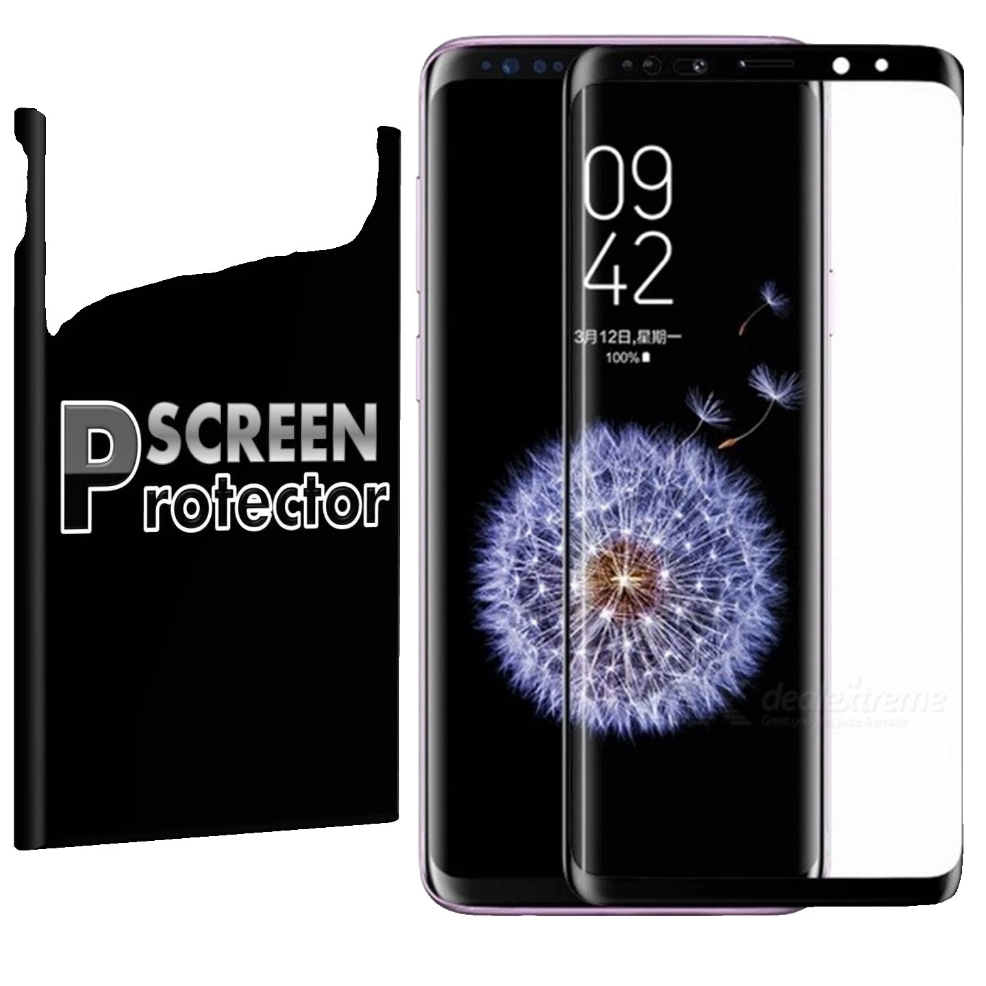 Protectores de pantallas para teléfonos celulares Negro para Samsung Galaxy S8