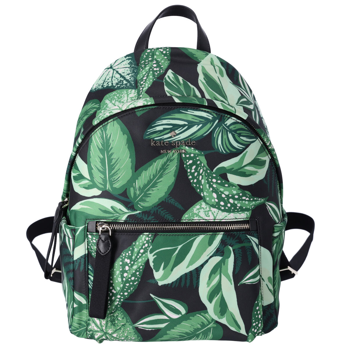 Kate Spade Chelsea Green Fern Foliage Leaves Print Nylon Kate Spade Chelsea Green Fern Foliage Leaves Print Nylon