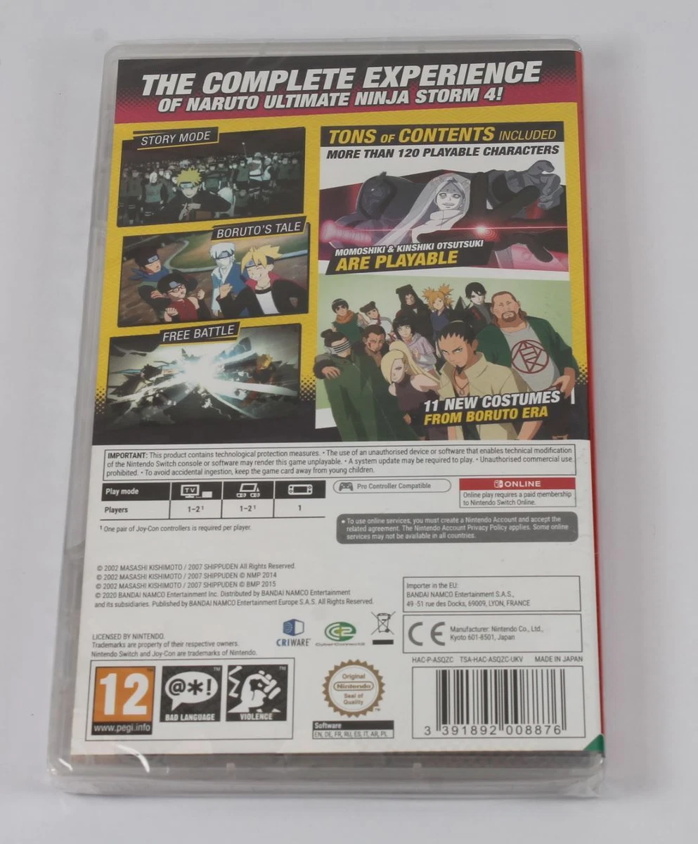 Naruto Ultimate Ninja Storm 4 Road to Boruto Switch eBay