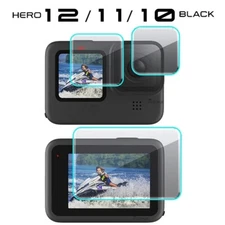 Go Pro 12 Tempered Glass Film Hd Lens Screen Protector Cover Case For Gopro Hero