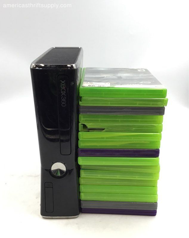 Microsoft Xbox 360 S Black Home Console With Video Games eBay