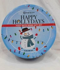 New - Happy Holidayz Fizzy Bath Bomb Set from Ginger Lily Farms - 5 Bombs