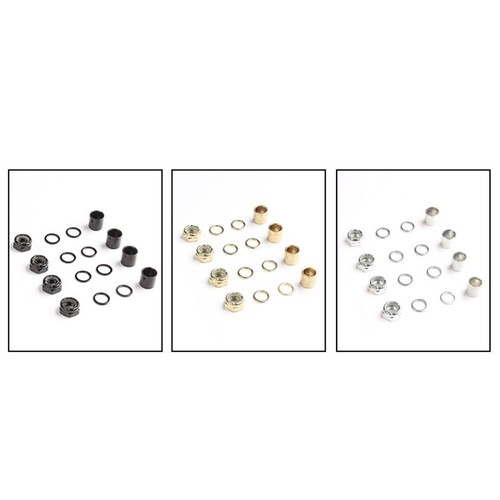 Essential Longboard Repair Kit Skateboard Truck Bearing Washers Nuts