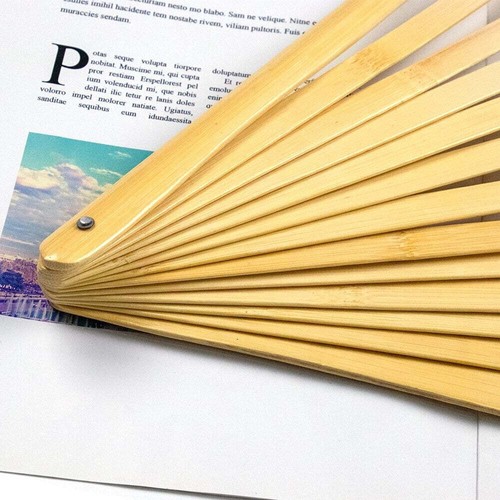 New Natural Wooden Bamboo Fan Stave - Wholesale Feathers & Craft Supplies - Bild 2 von 6