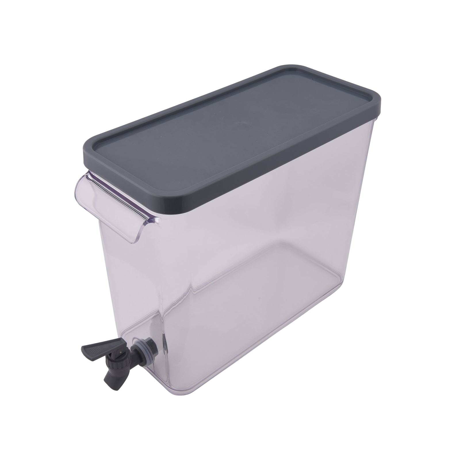  2-Gallon Acrylic Slim Fridge Dispenser, Gray