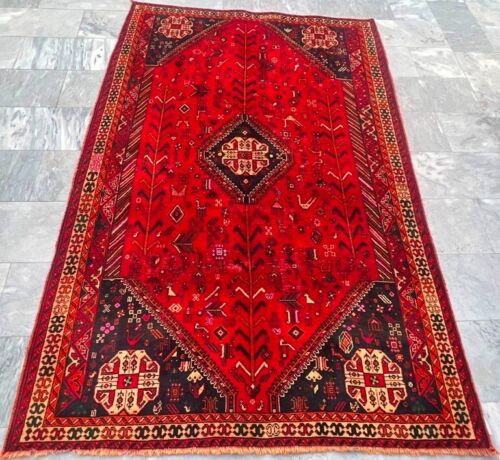 Vintage Afghan Hand Knotted Bedroom Rug Traditional Oriental Kilim Rug 245x160cm