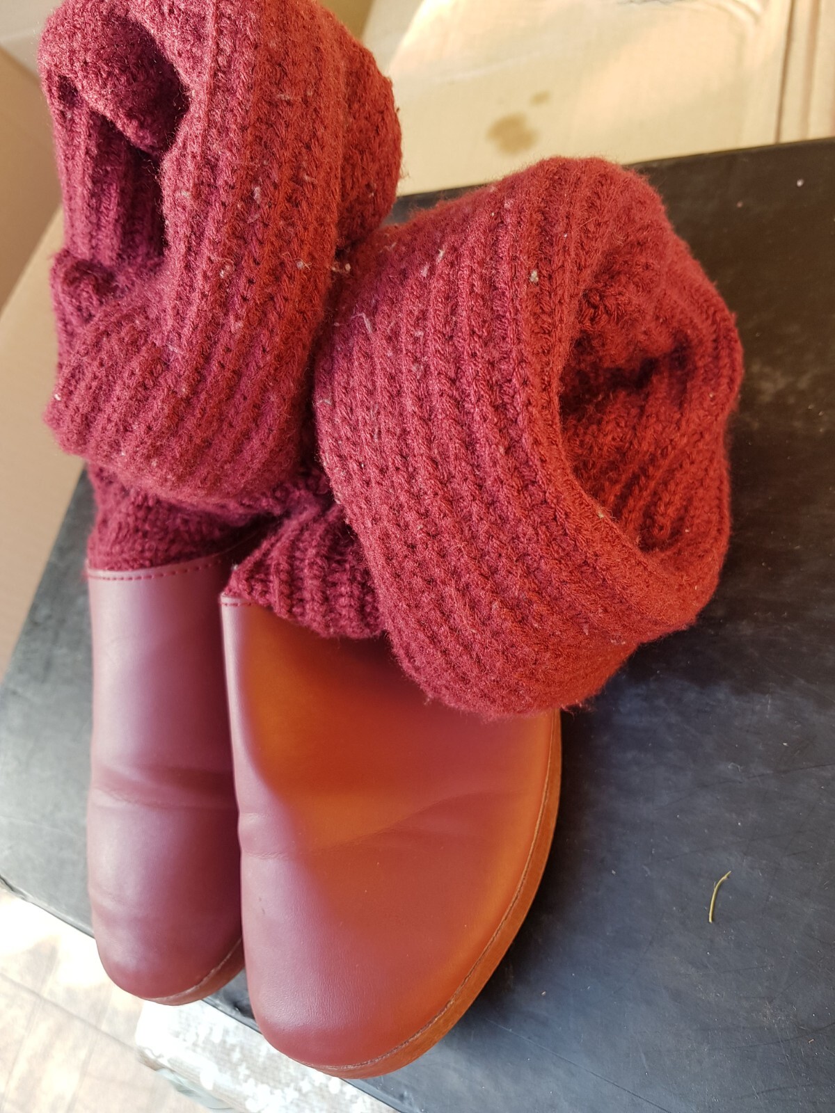 lotto 1693 stivali rossi bimba bambina misura eur 36