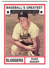 Duke Snider 1982 TCMA Greatest Pitchers Card #9 Red Boarders