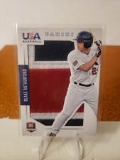 2015 PANINI TEAM USA BLAKE RUTHERFORD RC 19/25 JUMBO JERSEY NUMBERS PATCH