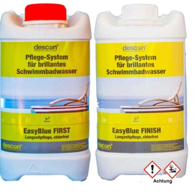 5 l (45,80   */ 1 l) EasyBlue Wasserpflege  Set  2 x 2.5 Liter  für 50 m³ - 62,5