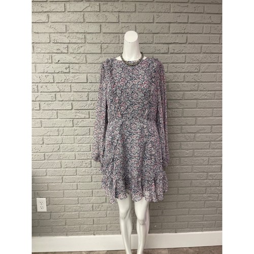 Vestido Saints + Secrets floral con volantes manga globo talla L - Imagen 2 de 13