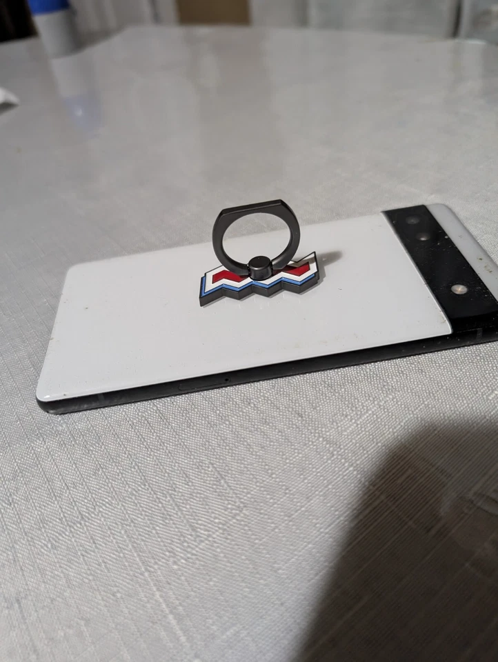 360 Rotación Forma Cuadrada Moda Anillo Soporte Agarre Rojo iPhone Samsung Todo Foto 2 de 4