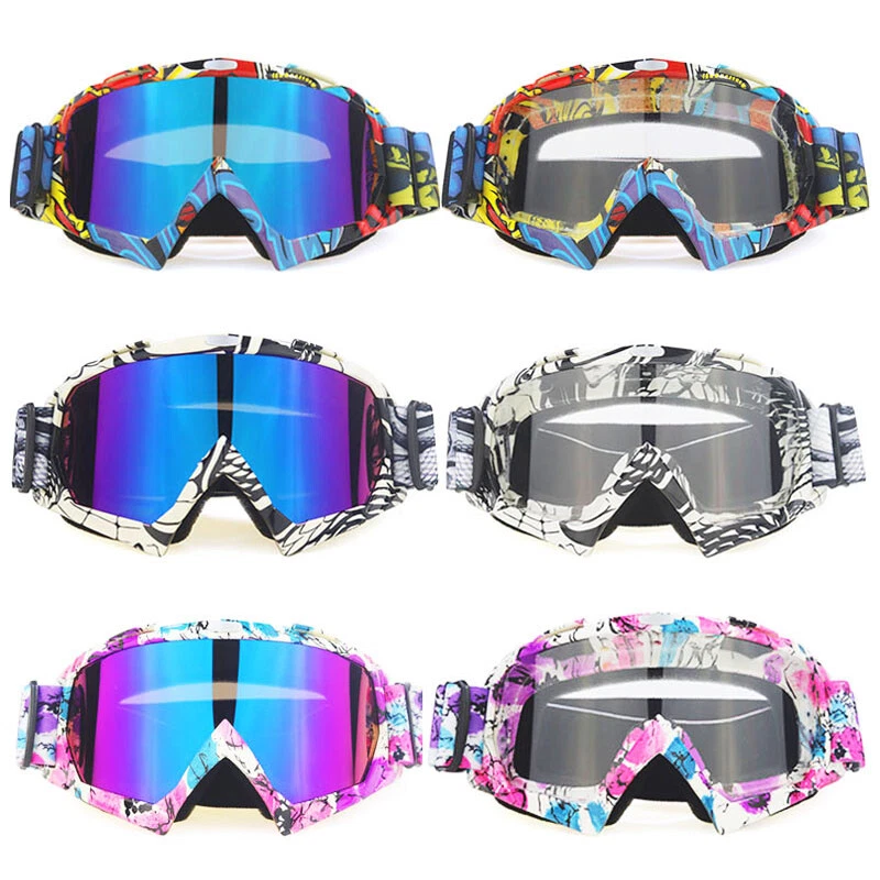 Motorcycle Motocross Goggles Eyewear ATV MX Dirt Bike Off-Road Sunglasses UV400 - Image 3 of 4