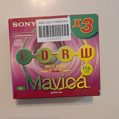 Sony CD-RW Mini Discs 4-Pack for Mavica 156MB 3MCRW-156A Multi Speed Rewritable
