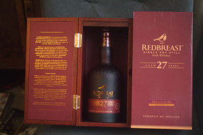 Redbreast 27 Years Batch 5 Irish Whiskey Empty Bottle/Box + Wooden Display Box