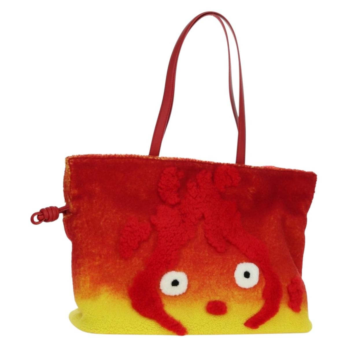 LOEWE × Ghibli Calcifer Flamenco Howl's Moving Castle Bag Shearing