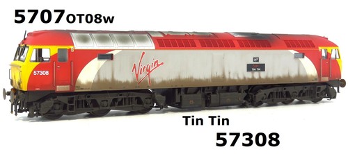 Heljan 5707OT08W Class 57 57308 Blechdose in Virgin Trains Lackierung - Spurweite OO WE... | Condition: New