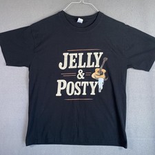 Post Malone Jelly Roll Shirt Mens Large Black Big Ass Stadium Tour Concert