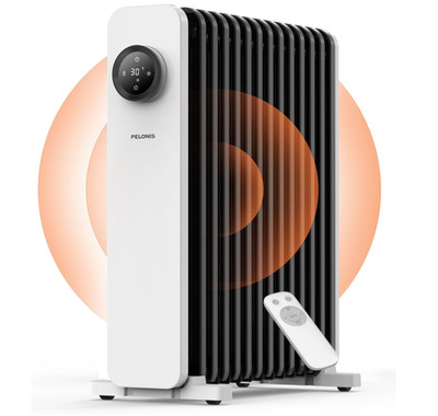 PELONIS PHO25A4ABWUK Ölgefüllter Heizkörper 2500W Phoenix 13 Fin Heizung Thermostat