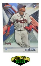 2018 Bowman's Best #51 Ronald Acuña Jr. ROOKIE CARD. rookie card picture