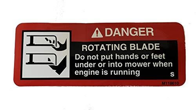 #ad John Deere Original Equipment Safety Sign M118610 $9.83