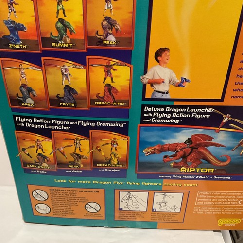 Dragon Flyz 'Z'NETH' Launcher Flying Toy Galoob 66220 New Vintage 1995 RARE - Picture 11 of 15