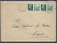 1944 RSI 25C X2 PROPAGANDA DI GUERRA DAI BCI  ALBIANO DI TRENTO X LASES TRENTO