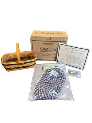 Longaberger J.W. Collection Mini 2003 Edition Original Easter Basket W/COA