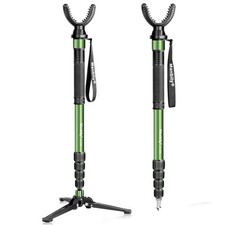 Manbily Shooting Stick Monopod with Tri-Stand Tripods Base, Rotating and Removea