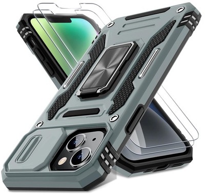 DEERLAMN Case for iPhone 13/iPhone 14 6.1-Inch iP 13/14-6.1 Inch, Grey 