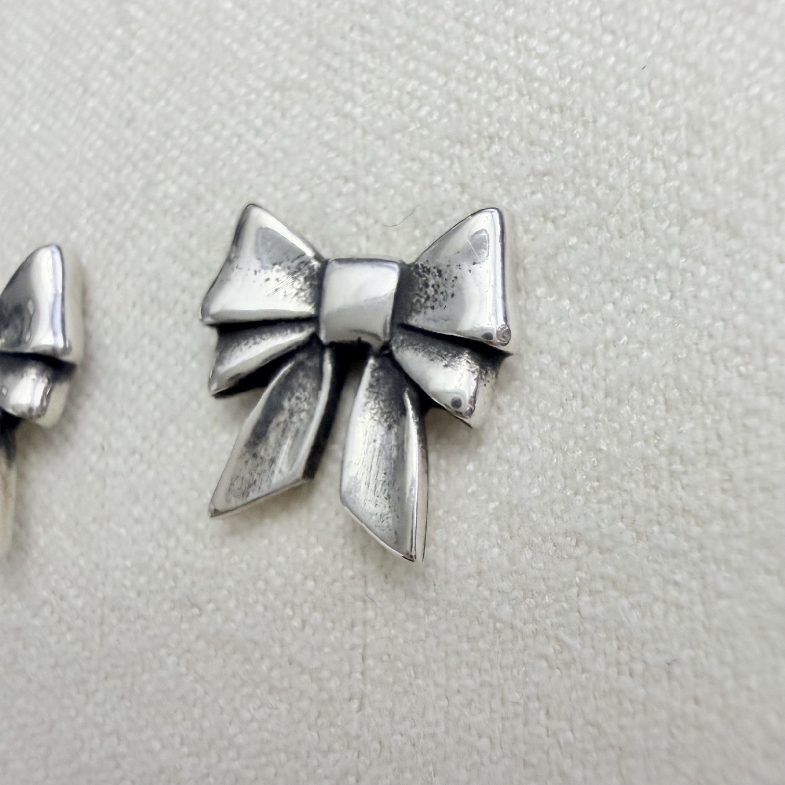 James Avery Sterling Silver Tiny Bow Stud Earrings - image 3