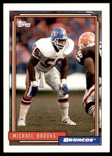 1992 Topps Michael Brooks Denver Broncos #318