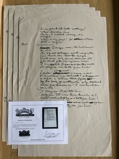 Shakespeare in Love (1998) Produzione pagine sceneggiatura prop originali usate con certificato di autenticità!