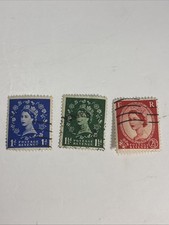 GB stamps,Queen Elizabeth II,Crowns Graphite,1d,1 1/2 d, 2d.......1958-1961