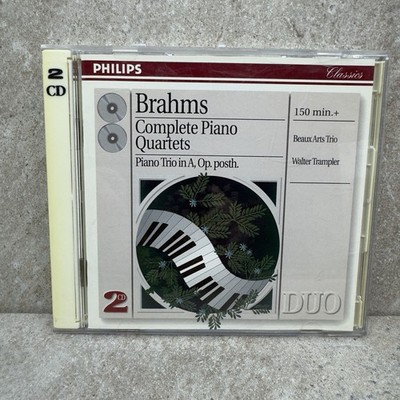 Brahms   Complete Piano Quartets CD 1996 DUO Classical PHILIPS 2CD VG+ Free Ship