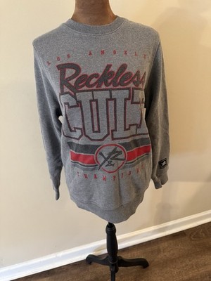 Young & Reckless Gray Graphic Print Pullover Sweatshirt Men's Size S