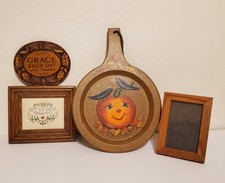 Vintage Fall Wall Decor Set Pumpkin Folk Art ...