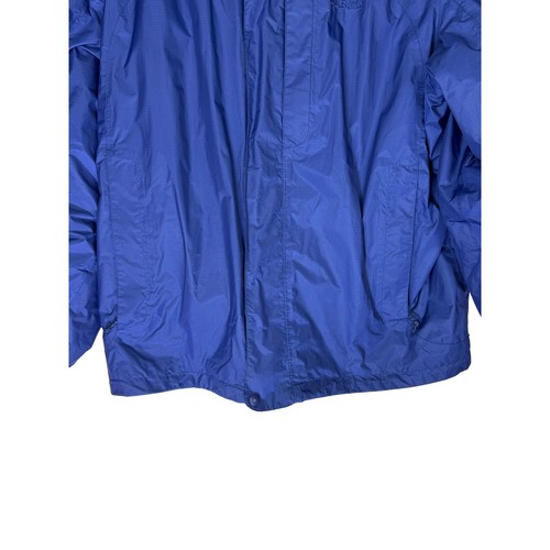 Impermeabile LL Bean blu foderato in pile isolato con cappuccio e cerniera utility taglia XL - Foto 4 di 9