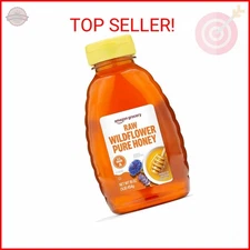 Amazon Grocery, Raw Wildflower Pure Honey, 16 Oz (Previously Amazon Fresh, Packa