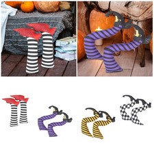 1 paar B&ouml;se Hexe Beine Prop Halloween Hexe Prop f&uuml;r Rasenfl&auml;chen Home Garten