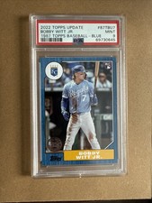 2022 Topps update Bobby Witt Jr. 1987 Topps Baseball - Blue RC🔥 PSA 9 MINT