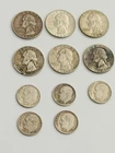 Lot of 11 US Silver Quarters  And Dime 1964 or Older